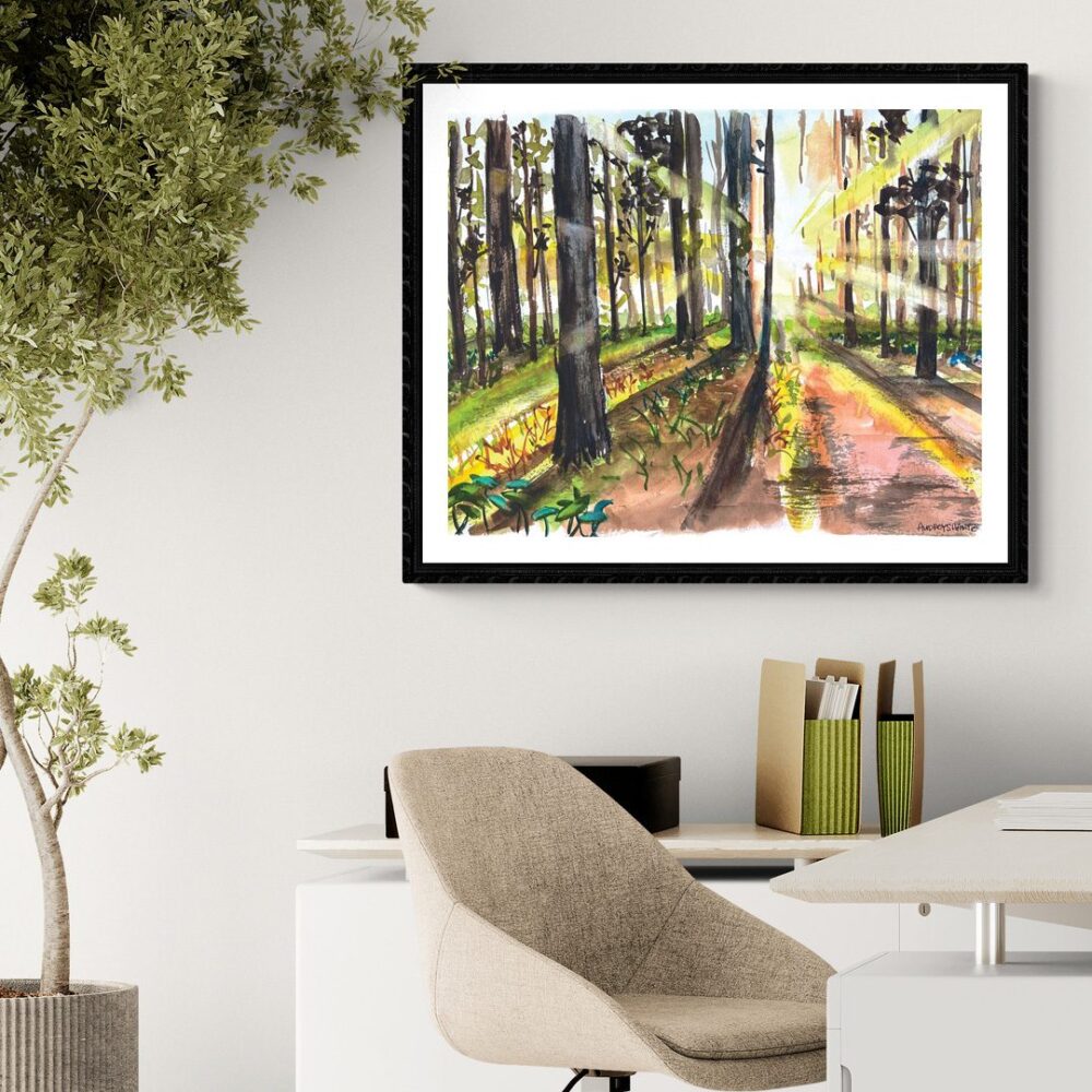 Bold Light Fall Forest
