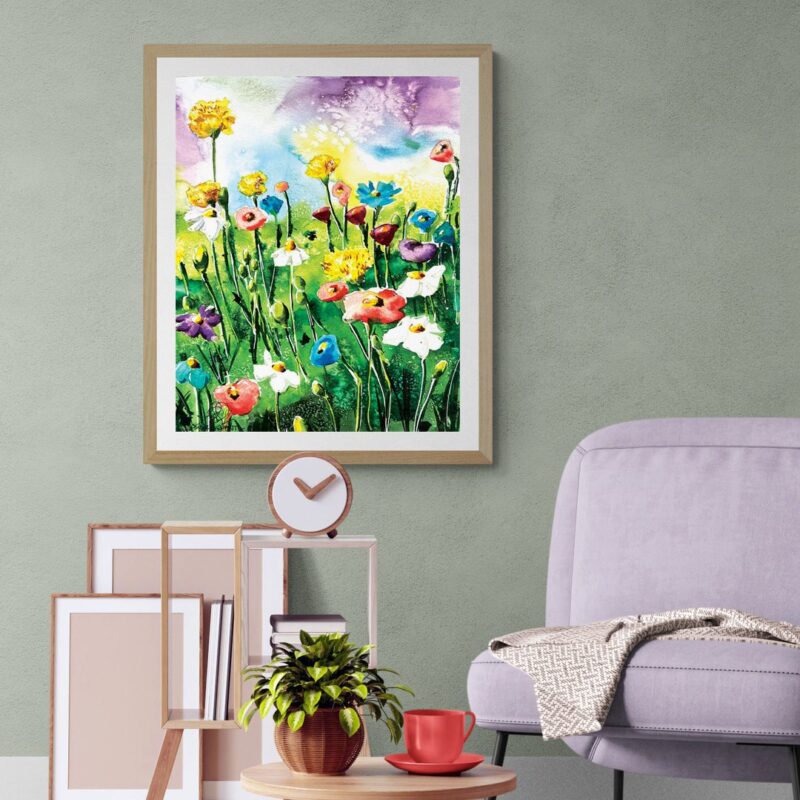 Spring Field of Flowers